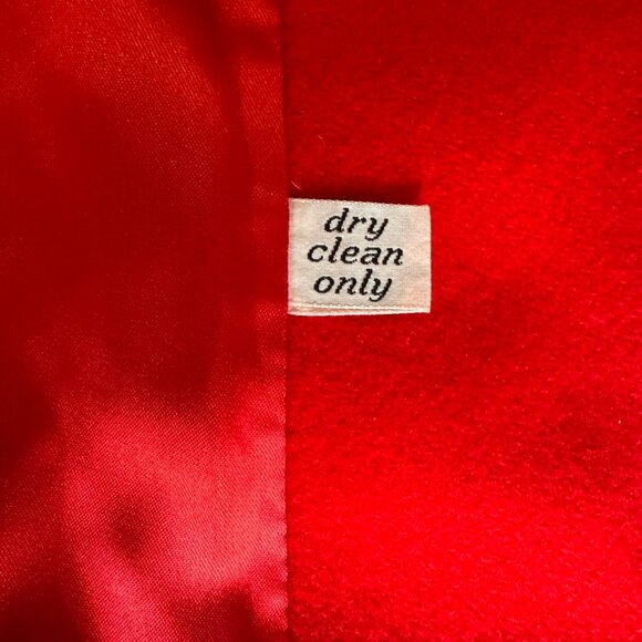 VTG Red Pendleton Wool Classic Trench Coat - Picture 5 of 10